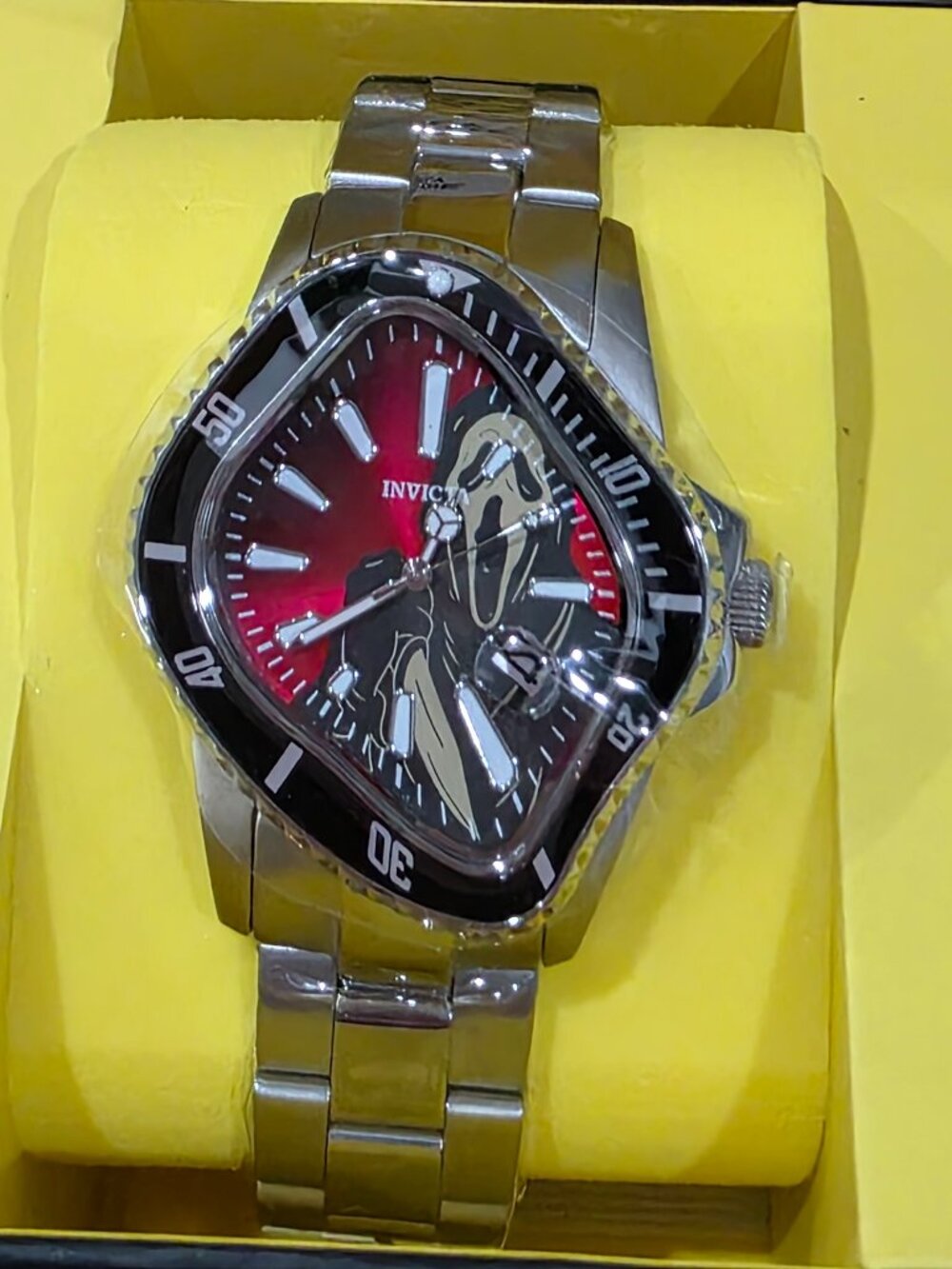 Invicta Artist Surreal 40mm Silver Tone Watch